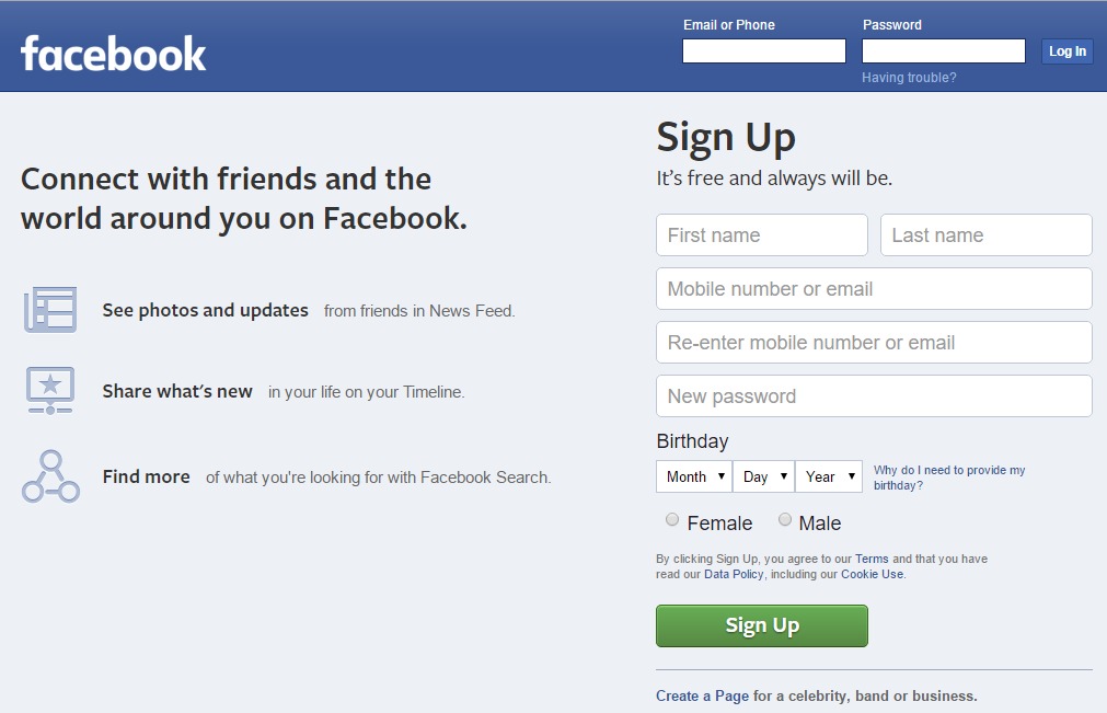 Facebook, Social MEdia