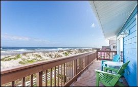 Blue Dolphin Beachfront Cottage vacation-rental-porch-view-ocean