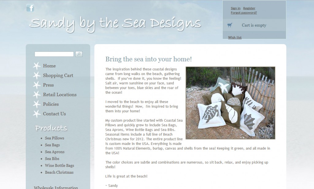 sandy by the sea designs